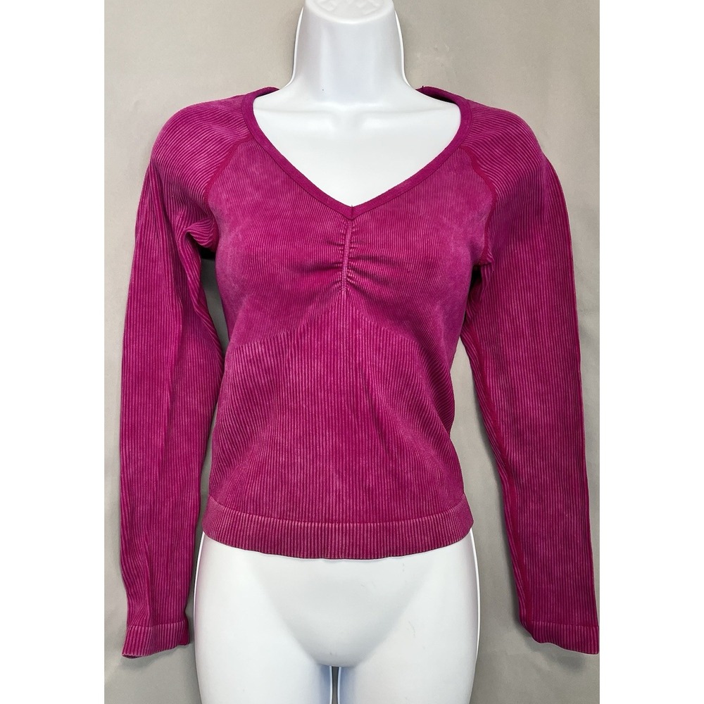 Victoria's Secret PINK Active Top Blouse Long Sleeve Size Medium Training Gym